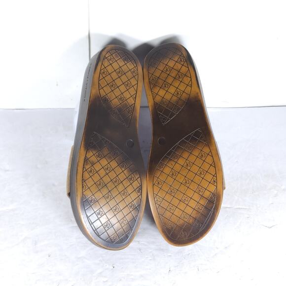 Donald J. Pliner Women’s Fiji US 7,5M Bronze Metallic Leather Wedge Sandals - Picture 11 of 16